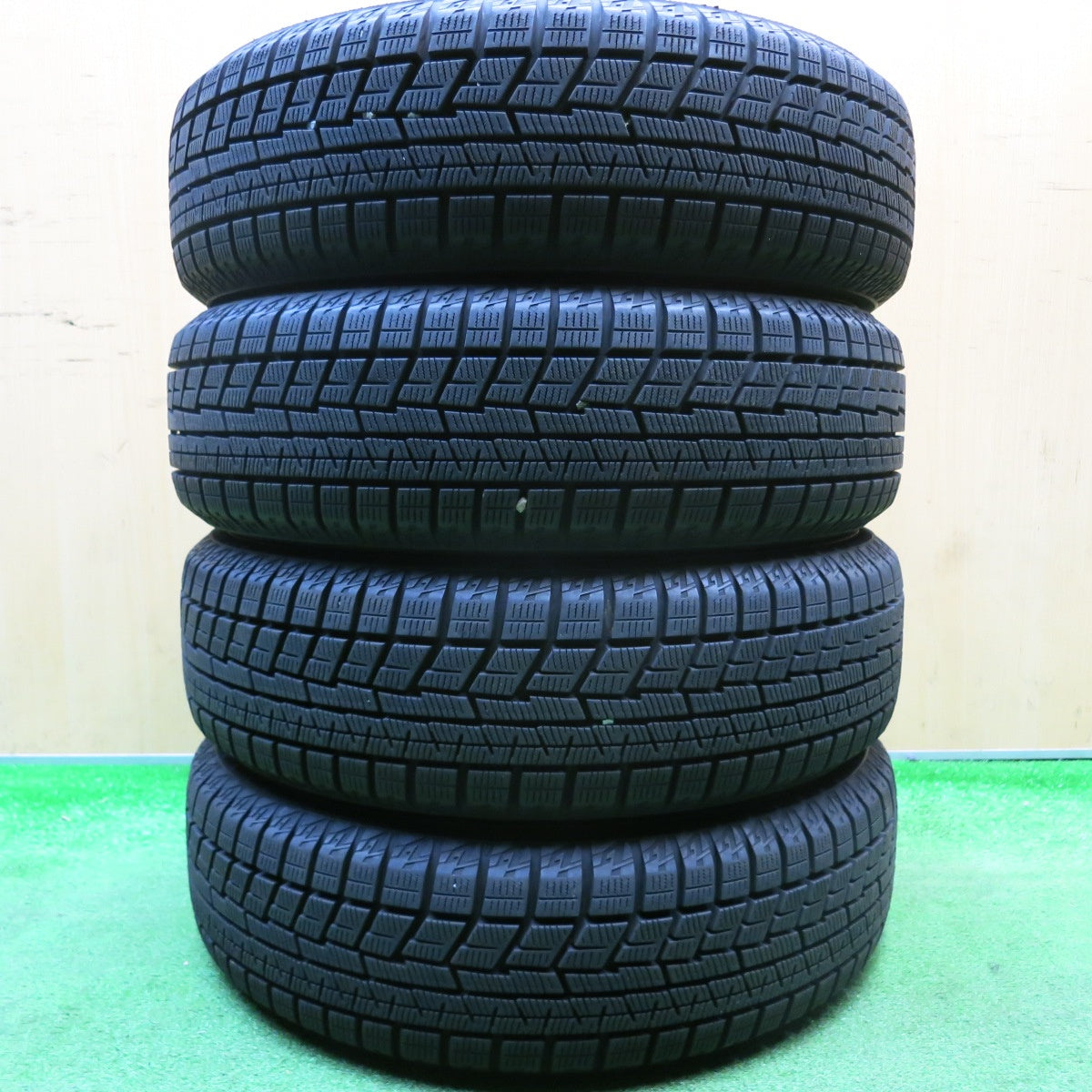 バリ溝!キレイ!9.5分以上★スタッドレス 155/65R14 ヨコハマ アイスガード iG60 ECO FORME SE-15 エコフォルム 14インチ PCD100/4H★6010305HAス