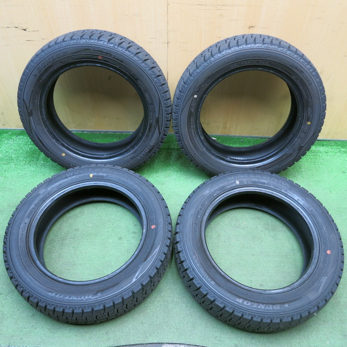 バリ溝!21年!9.5分★スタッドレス 155/65R14 ダンロップ ウインターマックス WM02 タイヤ 14インチ タント ムーヴ キャンバス N-ONE 等★5100401HAスタ