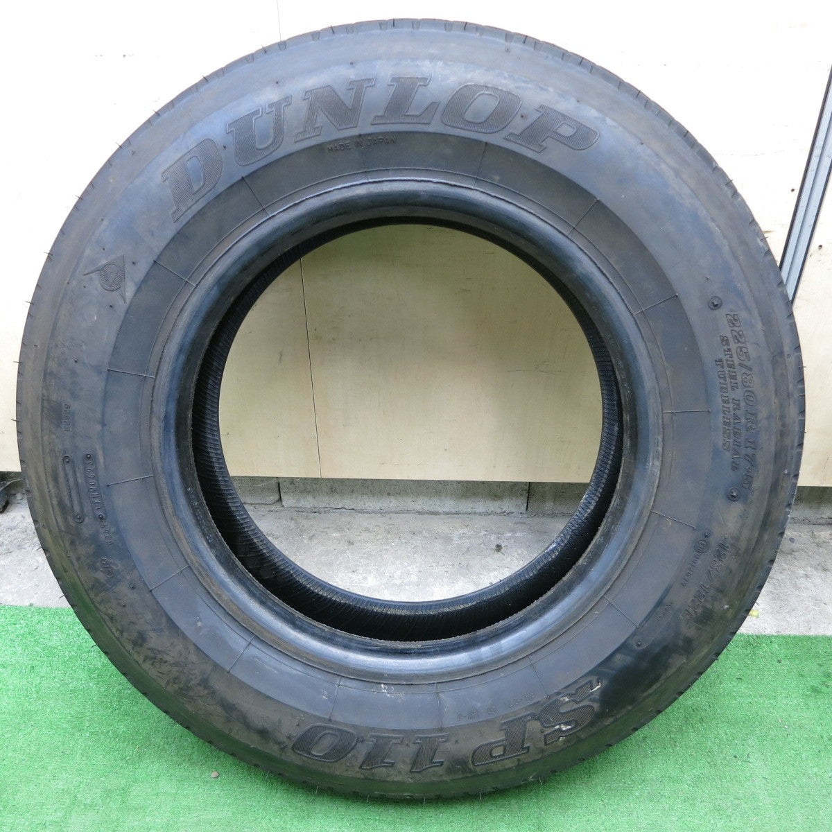 バリ溝!23年!9.5分!1本★トラック タイヤ 225/80R17.5 123/122L ダンロップ SP110 17.5インチ★5072605ナノタ