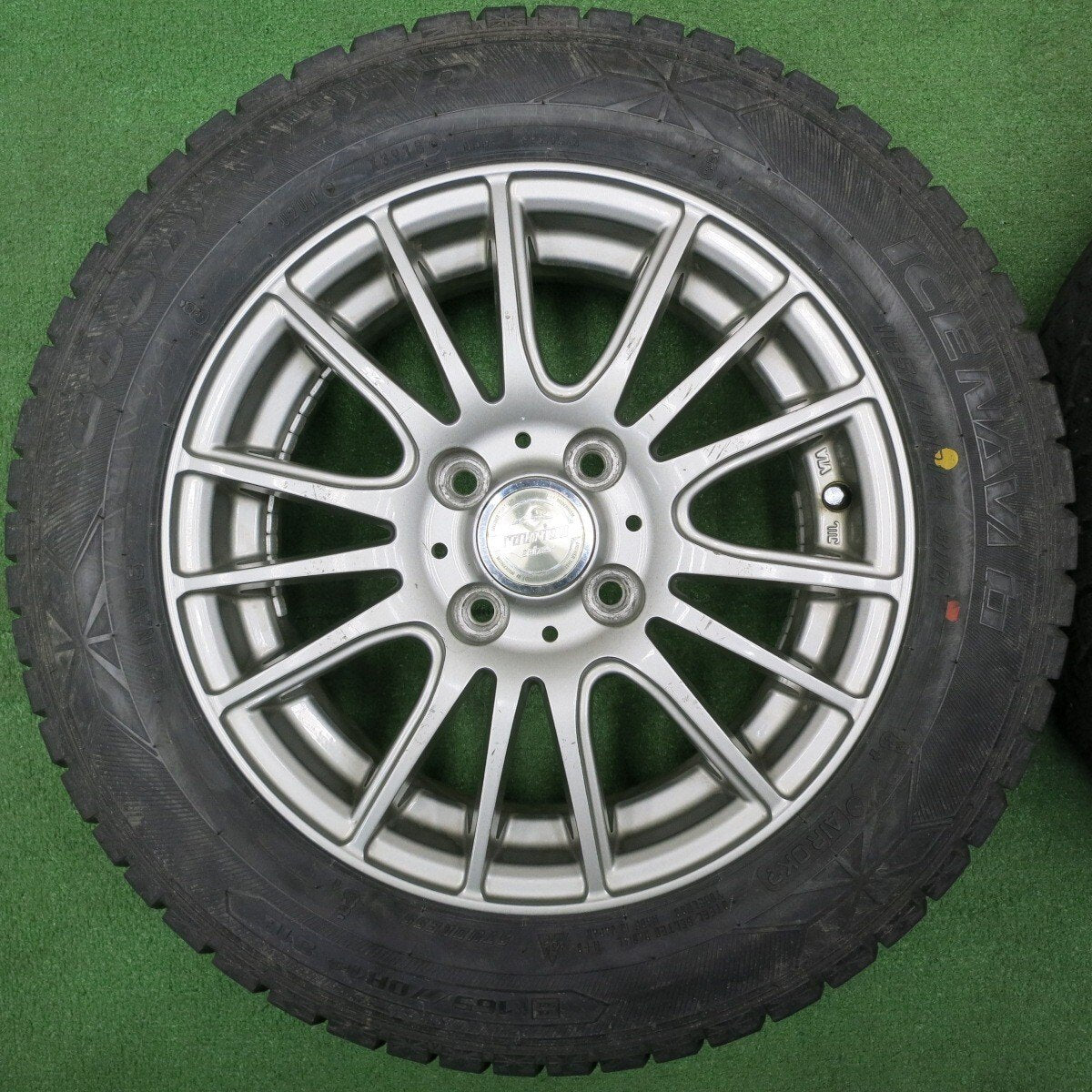 バリ溝!9分★スタッドレス 165/70R14 グッドイヤー アイスナビ6 ravrion selzer ラブリオン 14インチ PCD100/4H★5012104NJス