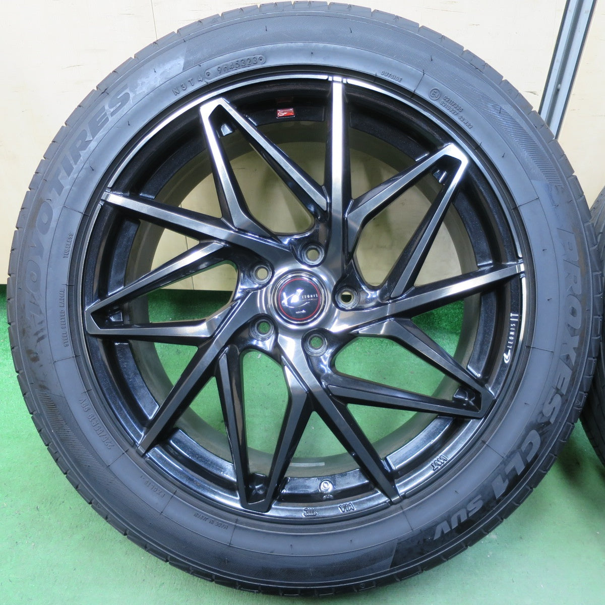 バリ溝!23年!キレイ!9.5分★LEONIS IT 225/55R19 トーヨー プロクセス CL1 SUV レオニス 19インチ PCD114.3/5H★5053004TTノ