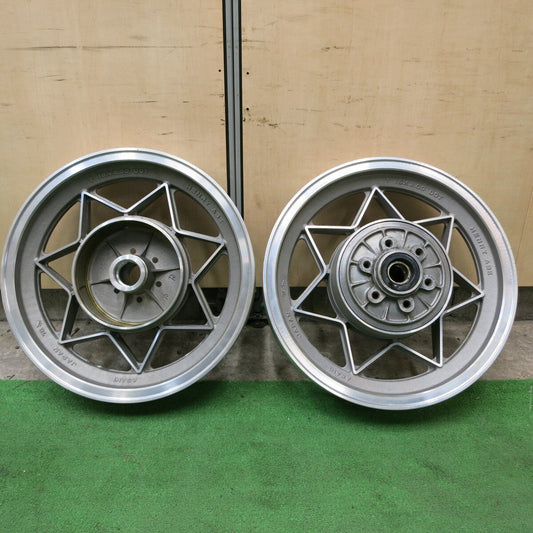 美品 レア 2本セット★HENRY ABE セブンスター ASAHI T16×3.00 DOT GS750 16インチ ホイール リア ヘンリーアベ★4100105ナホ