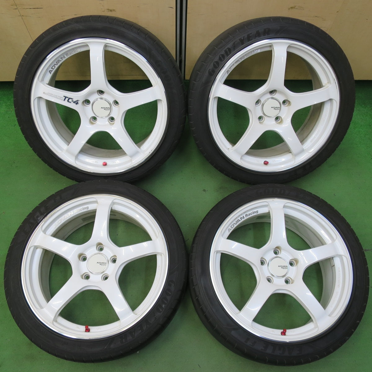 4本価格★ADVAN Racing TC-4 235/40R18 グッドイヤー イーグル F1 アシンメトリコ2 18インチ アドバン レーシング PCD114.3/5H★5051719イノ