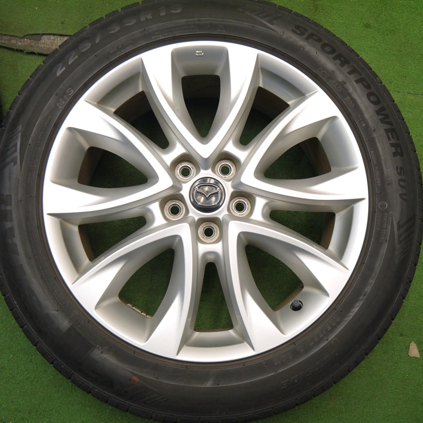 キレイ★マツダ CX-5 純正 225/55R19 トライスター SPORTPOWER SUV 19インチ CX5 PCD114.3/5H★5052007Hノ
