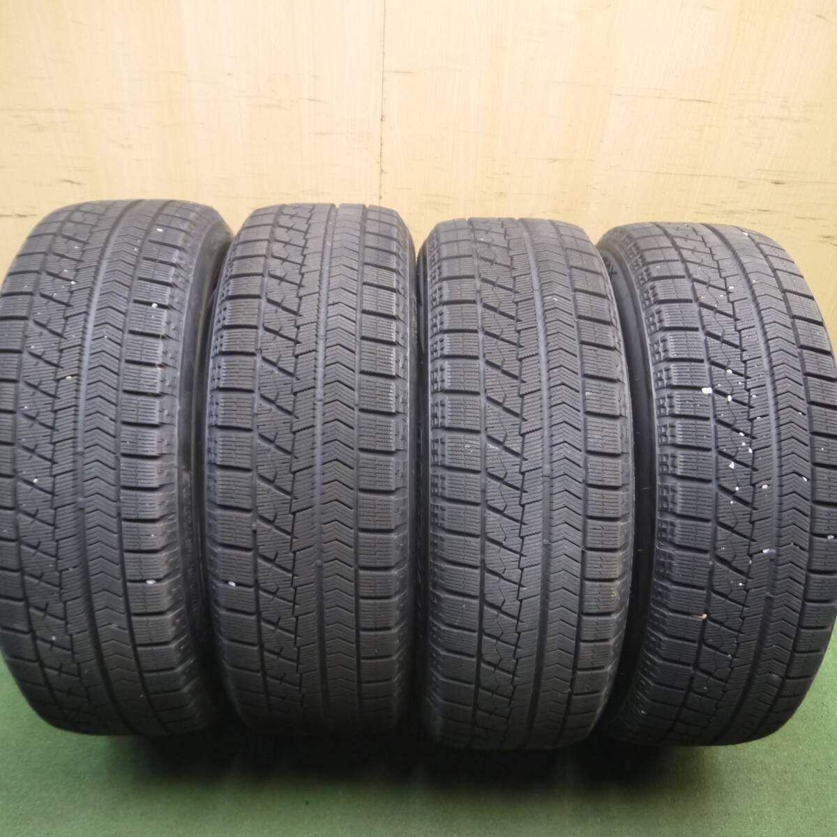 バリ溝!9.5分★★Leonis AS スタッドレス 215/60R17 ブリヂストン ブリザック VRX レオニス 17インチ PCD114.3/5H★4020713Hス