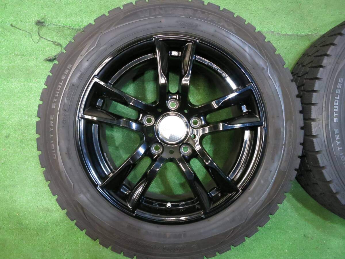 バリ溝!キレイ!9.5分以上★ミニ R60 クロスオーバー 等 KELLENERS sport 205/60R16 スタッドレス ダンロップ ウインターマックス WM01 ケレナーズ スポーツ 16インチ PCD120/5H★2121307Hス