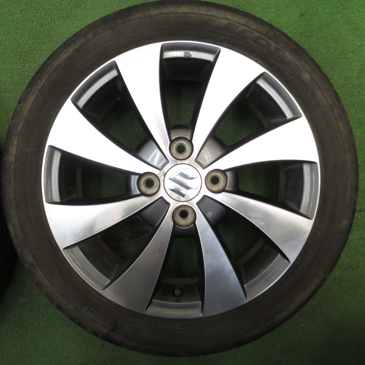 4本価格★スズキ MH23S ワゴンR 純正 165/55R15 ヨコハマ エコス ES31 15インチ PCD100/4H★5060206NJノ