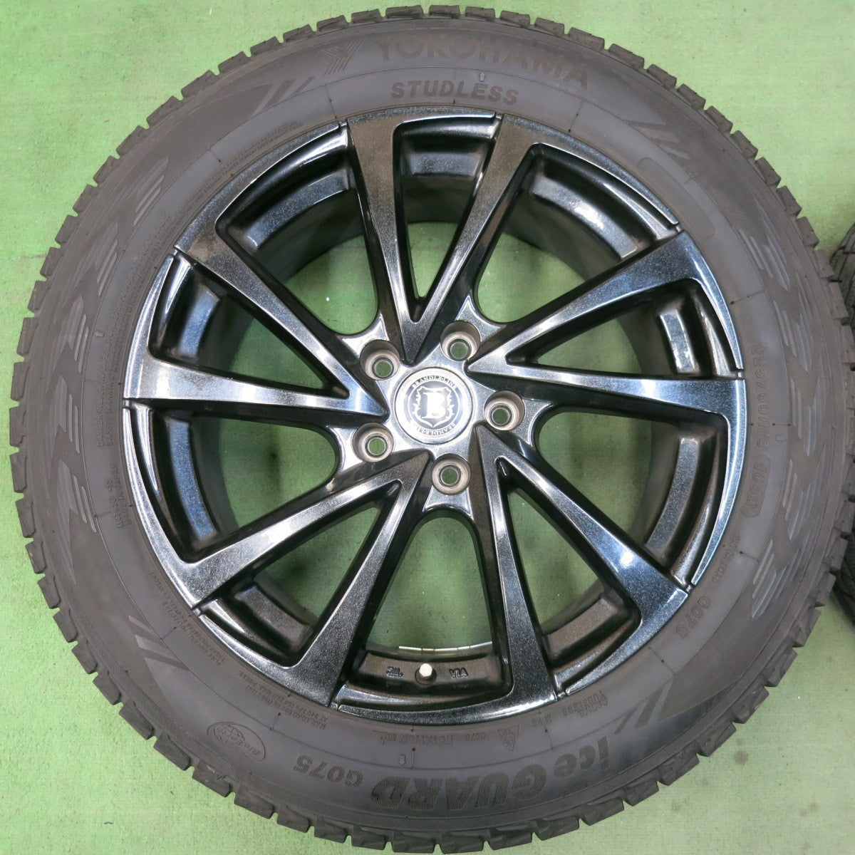 バリ溝!24年!9.5分★スタッドレス 225/60R18 ヨコハマ アイスガード G075 BRANDLE-LINE ブランドルライン 18インチ PCD114.3/5H★5082302SKス
