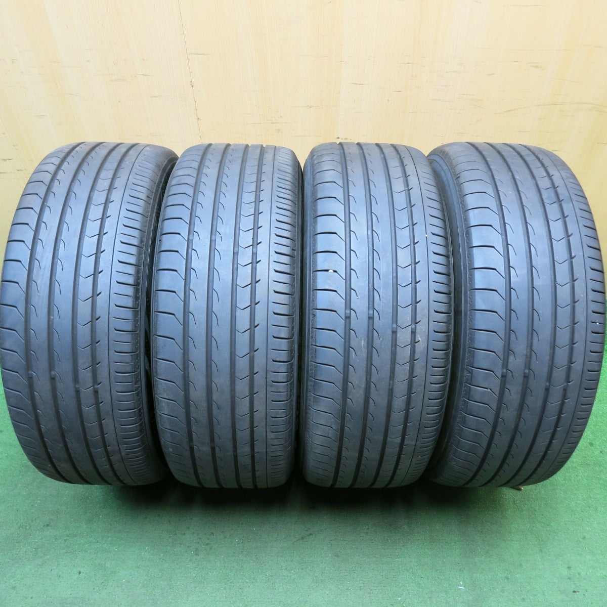 バリ溝!21年!9.5分★STEINER CVX AME 245/45R19 ヨコハマ BluEarth-RV RV03 19インチ シュタイナー PCD114.3/5H★5081605HAノ