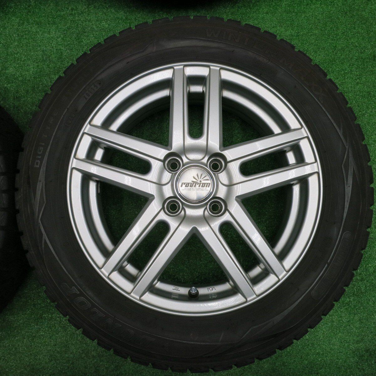 バリ溝!キレイ!9分★スタッドレス 175/65R15 ダンロップ ウインターマックス WM01 ravrion PCD100/4H★4091303NJス