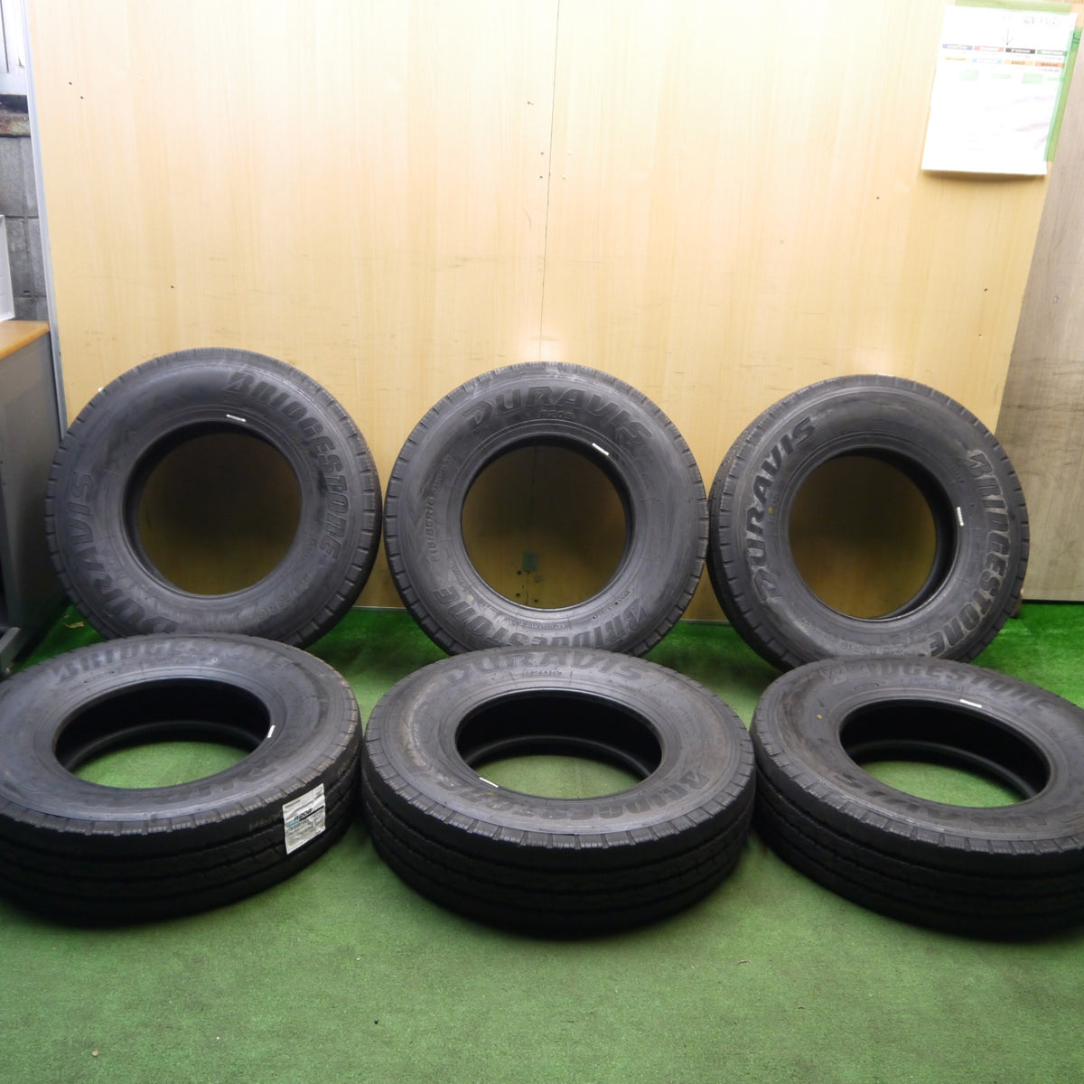 未使用!6本★トラック バン タイヤ 215/85R16 120/118L ブリヂストン デュラビス R205 DURAVIS 16インチ★6012705Hノタ