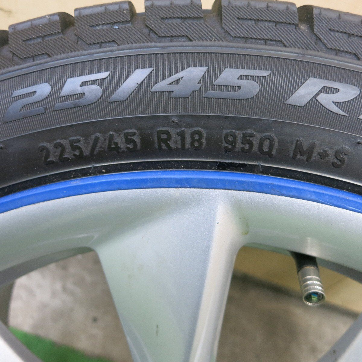 キレイ!1本★BMW F30 F31 3シリーズ 純正 225/45R18 スタッドレス ピレリ アイスアシンメトリコ プラス 18インチ PCD120/5H★5022402ナス