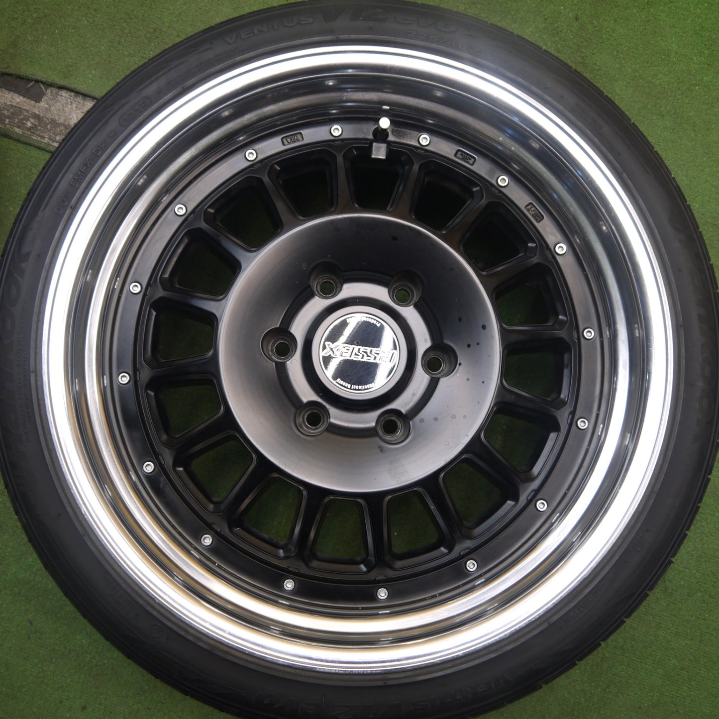 4本価格★ハイエース 等 ESSEX CRS BENC-DSR 225/40R19 ハンコック ベンタス V12 evo エセックス PCD139.7/6H★5072504Hノ