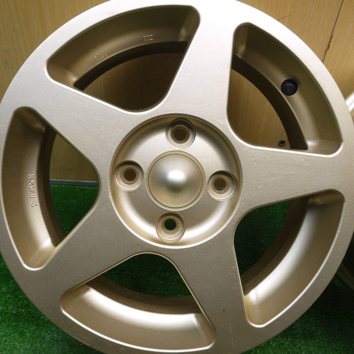 激レア 未使用★RAYS TOM'S 355T ホイール 14インチ 14×5.5JJ レイズ トムス PCD100/4H★5012205Hホ
