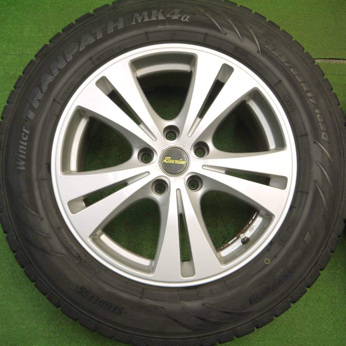 4本★スタッドレス 225/65R17 トーヨー ウインター トランパス MK4α Reverline リバーライン 17インチ PCD114.3/5H★5011409Hス