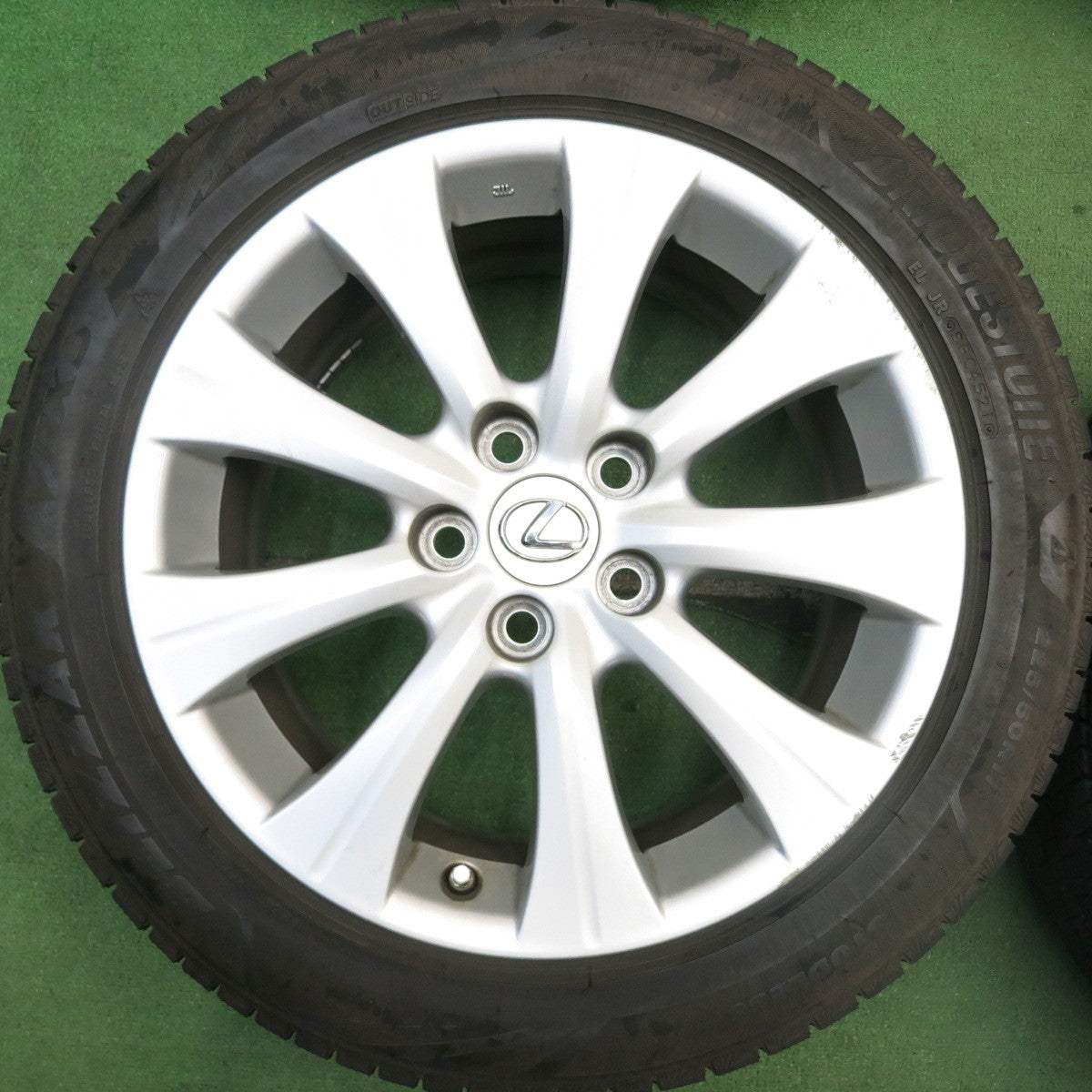 センサー付!バリ溝!21年!キレイ!8.5分★レクサス GS 純正 225/50R17 スタッドレス ブリヂストン ブリザック VRX3 VRX2 17インチ PCD114.3/5H★5070103HAス