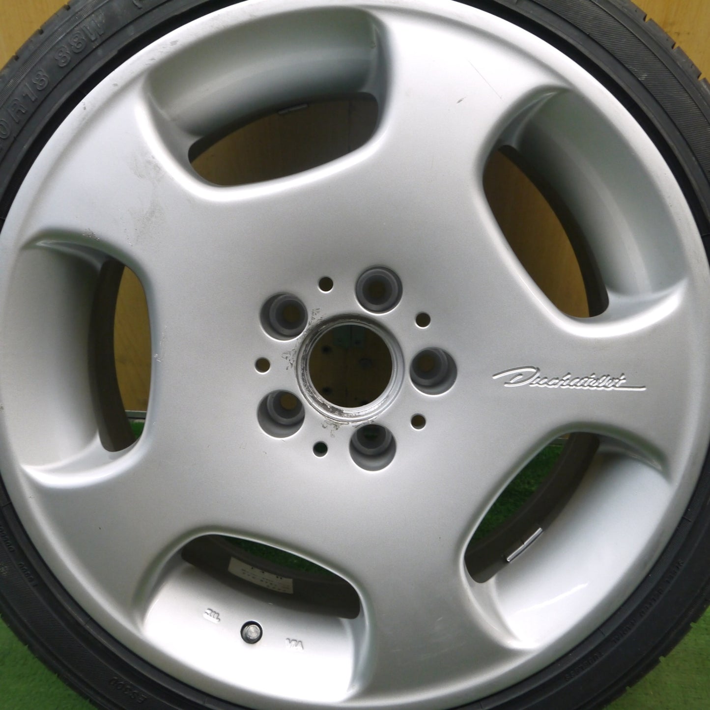 タイヤほぼ未使用!1本★225/40R18 WALD DUCHATELET2 ヨコハマ DNA エコス ES300 ヴァルド 18インチ PCD114.3/5H★5052706Hノ