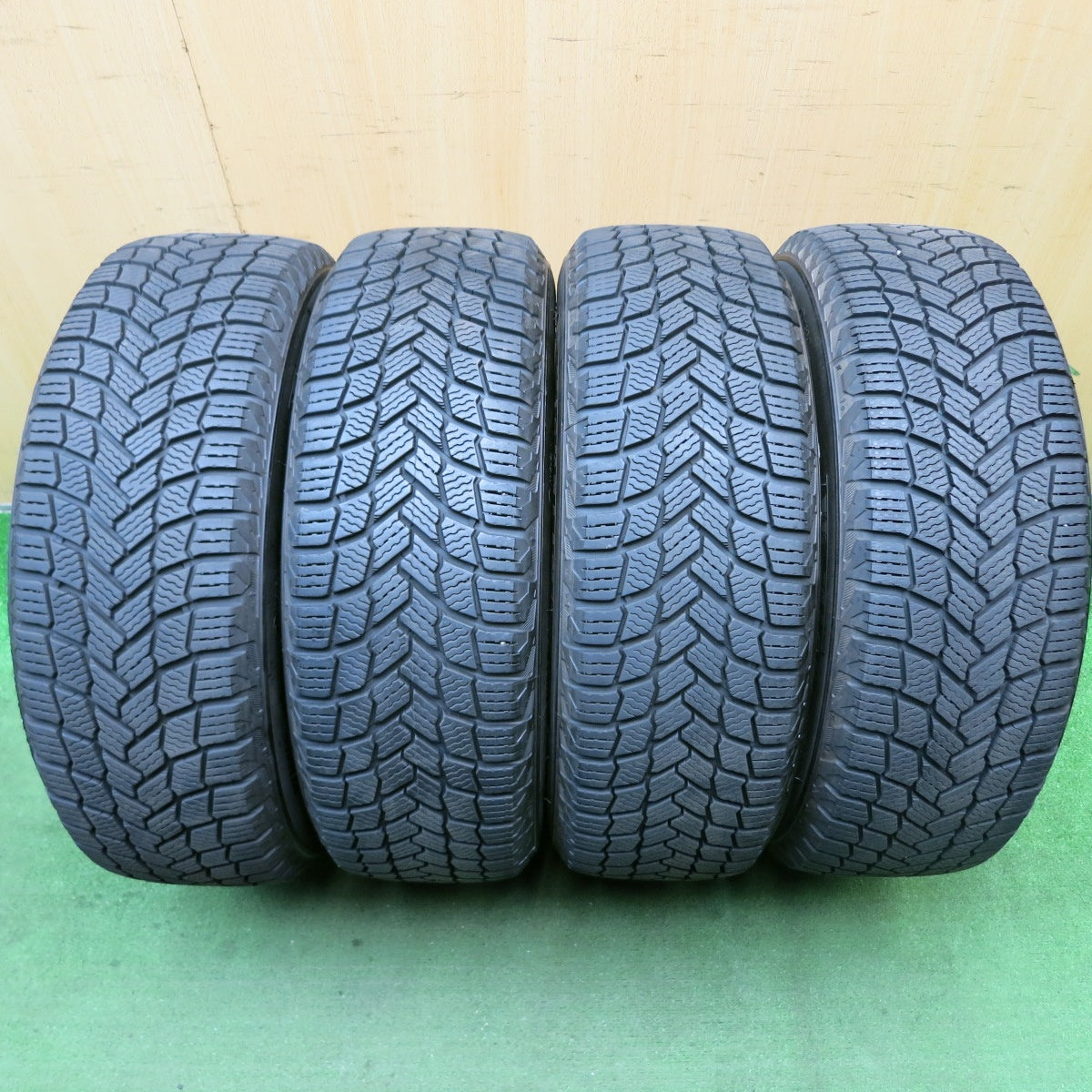 バリ溝!22年!キレイ!ほぼ10分★プリウス 等 195/65R15 スタッドレス ミシュラン X-ICE SNOW FORTIBLE BM2 フォーティブル 15インチ PCD100/5H★5070504HAス