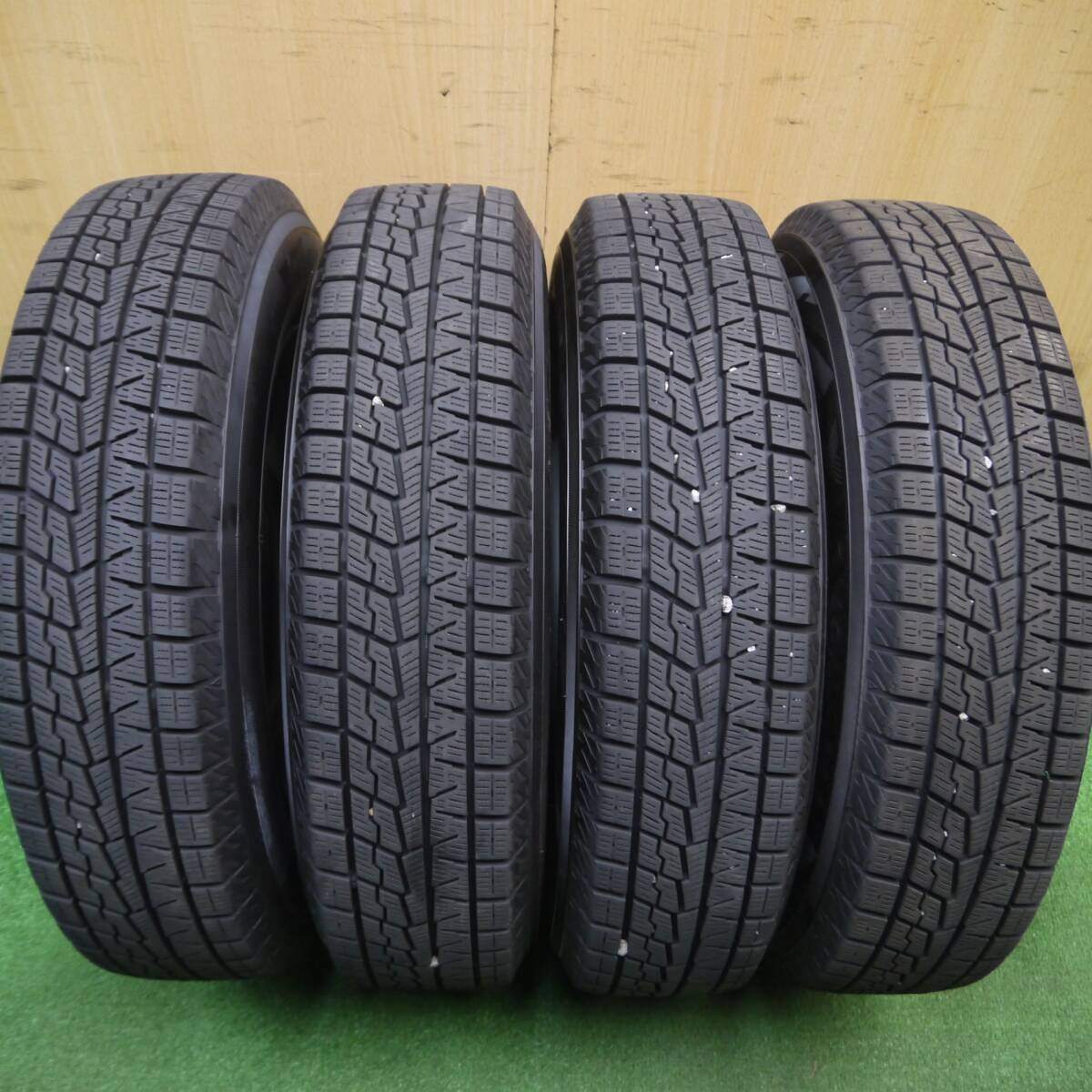 バリ溝!22年!9分★スタッドレス 145/80R13 ヨコハマ アイスガード iG70 スチール 13インチ PCD 100 110 114.3/4H マルチ★4121605Hス
