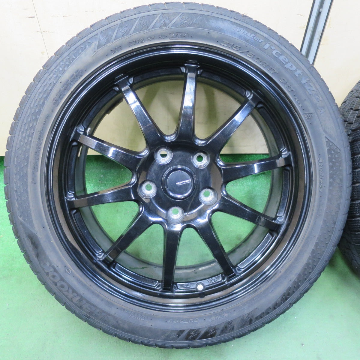 キレイ★スタッドレス 215/50R17 ハンコック ウインター アイセプト IZ2A G-SPEED Gスピード 17インチ PCD114.3/5H★5081301TTス