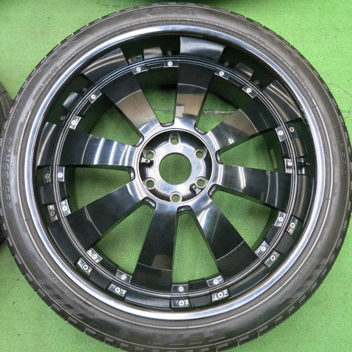 バリ溝!9分★DeMODA CONCEPT LENSO CONCERTO 295/35R24 ゼータ IMPERO ディモーダコンセプト 24インチ PCD139.7/6H★5072005HAノ