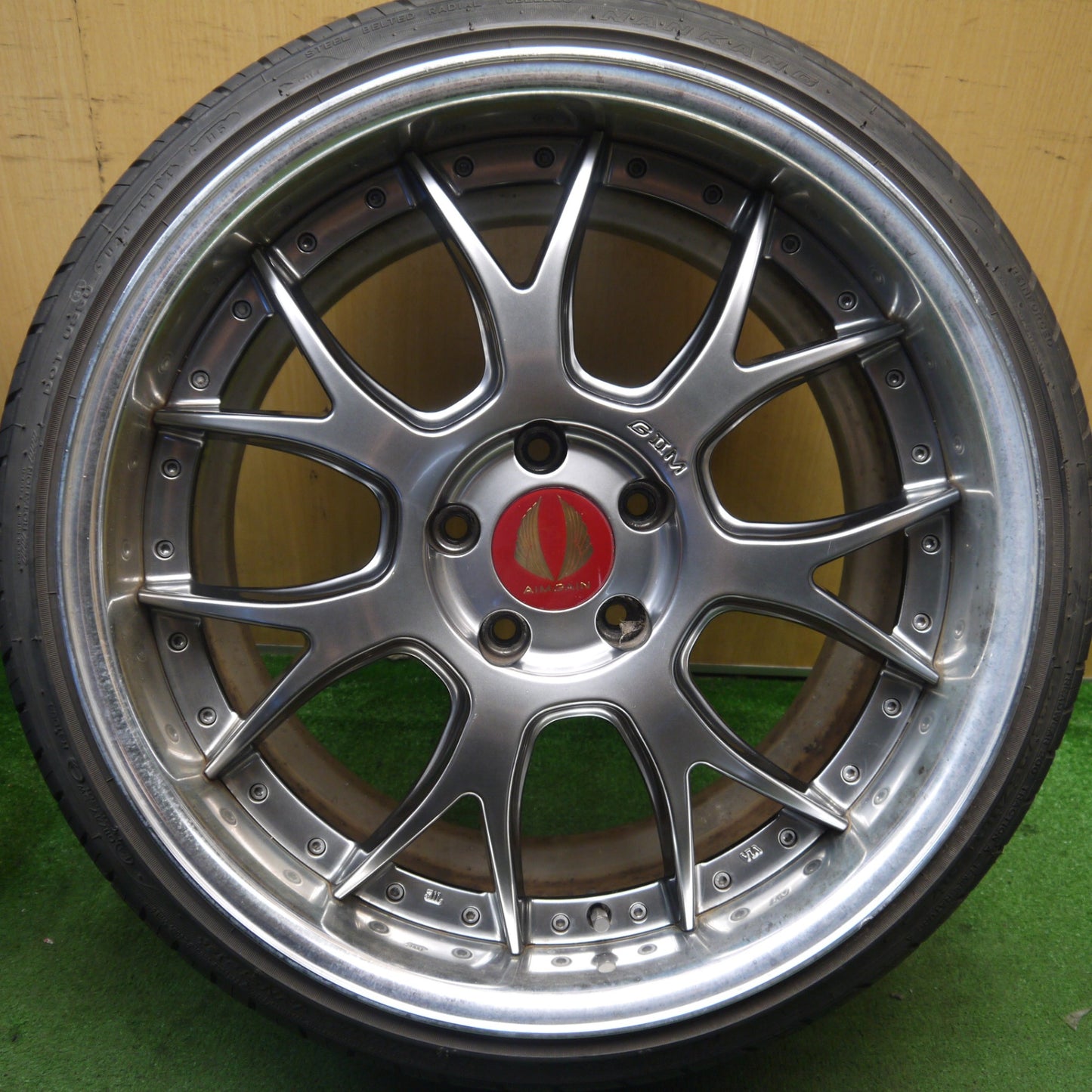 バリ溝!9分★エイムゲイン G2M AMG-G2M 225/35R19 235/35R19 トライアングル SPORTEX TSH11 ナンカン ウルトラスポーツ NS-2 AIMGAIN GⅡM PCD114.3/5H★5082903Hノ