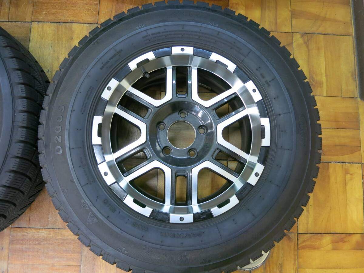 バリ溝!9.5分★ラングラー 等 265/70R17 スタッドレス デュラン D2009 社外 アルミ 17インチ DURUN PCD127/5H★2040503ヒス