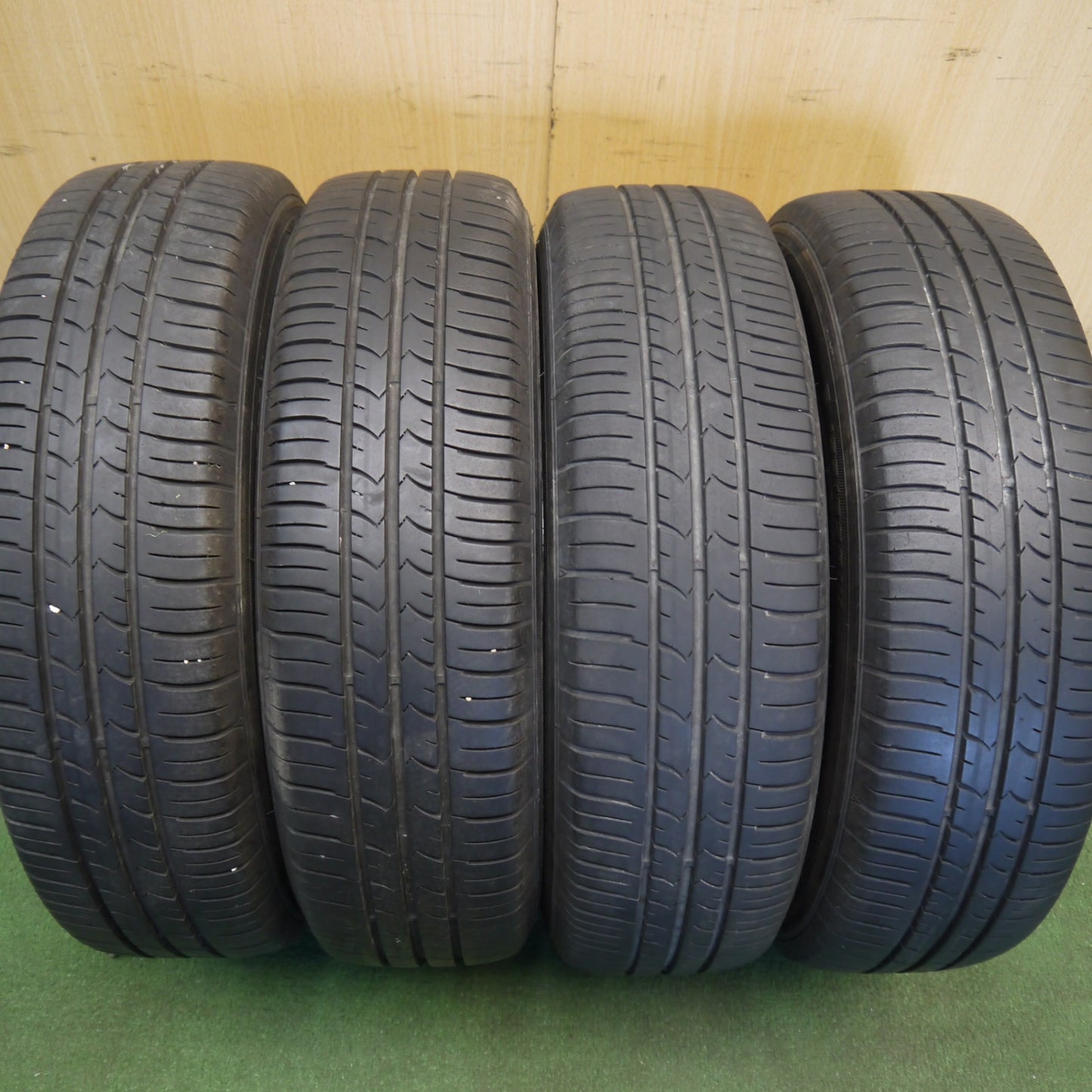 4本価格!22年★スズキ ワゴンR 純正 スチール 155/65R14 グッドイヤー EfficientGrip ECO hybrid EG01 14インチ PCD100/4H★6051808Hノ