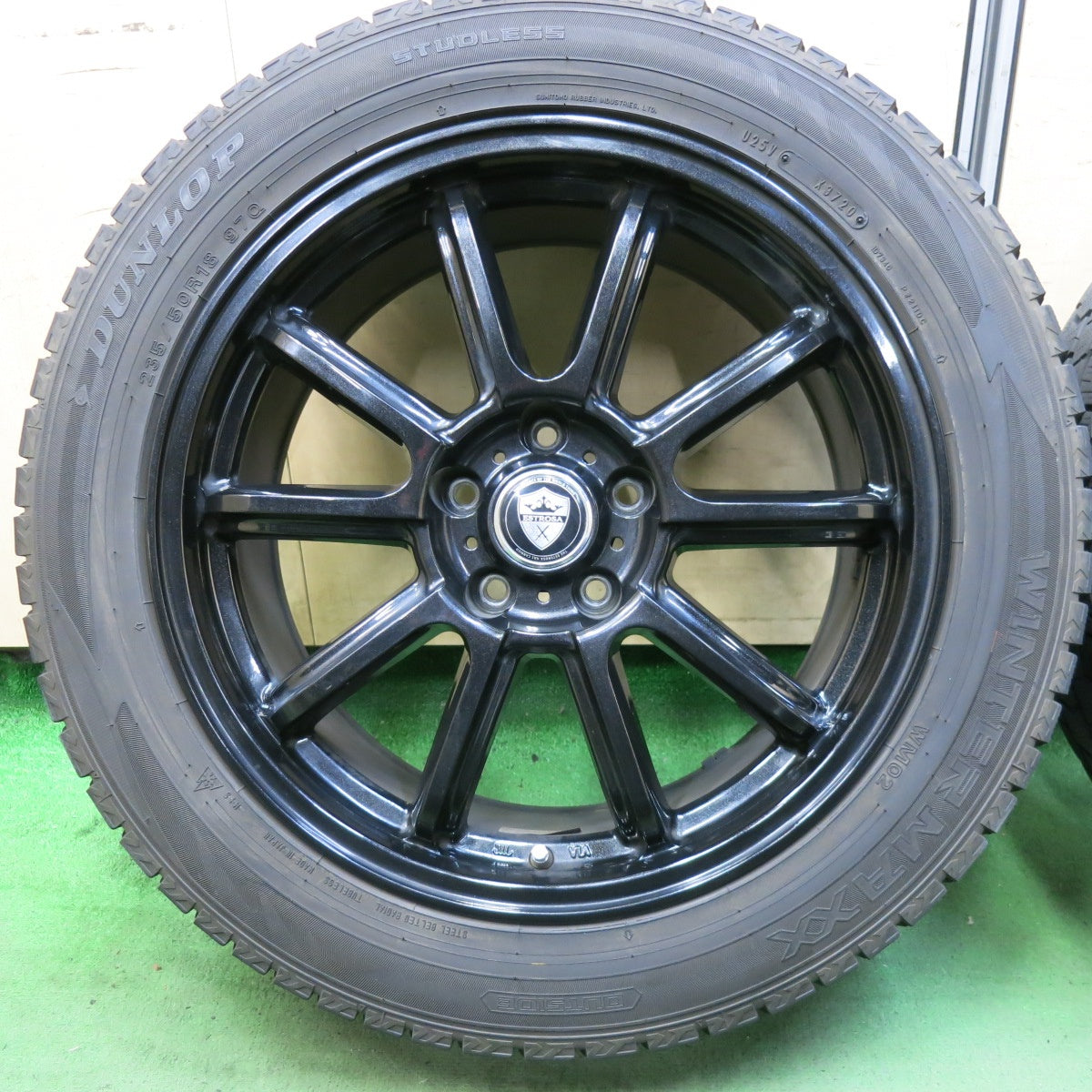 キレイ★スタッドレス 235/50R18 ダンロップ ウインターマックス WM02 ESTROSA エステローザ 18インチ PCD114.3/5H★5082602SKス