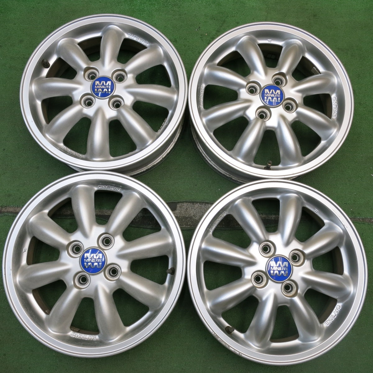 4本価格★ダイハツ ミラジーノ 純正 MINILITE ホイール 15インチ ミニライト 15×4.5J PCD100/4H★5081508HAホ
