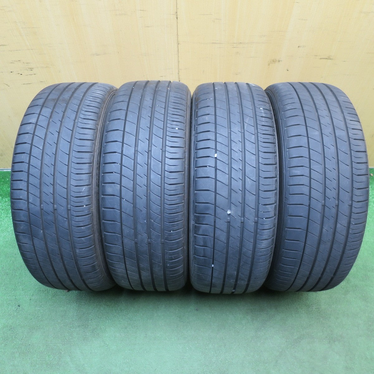 バリ溝!9分◎プリウス 等 215/45R17 ダンロップ LE MANS V MANARAY SPORT ルマン5 マナレイ スポーツ 17インチ PCD100/5H◎6060904NJノ