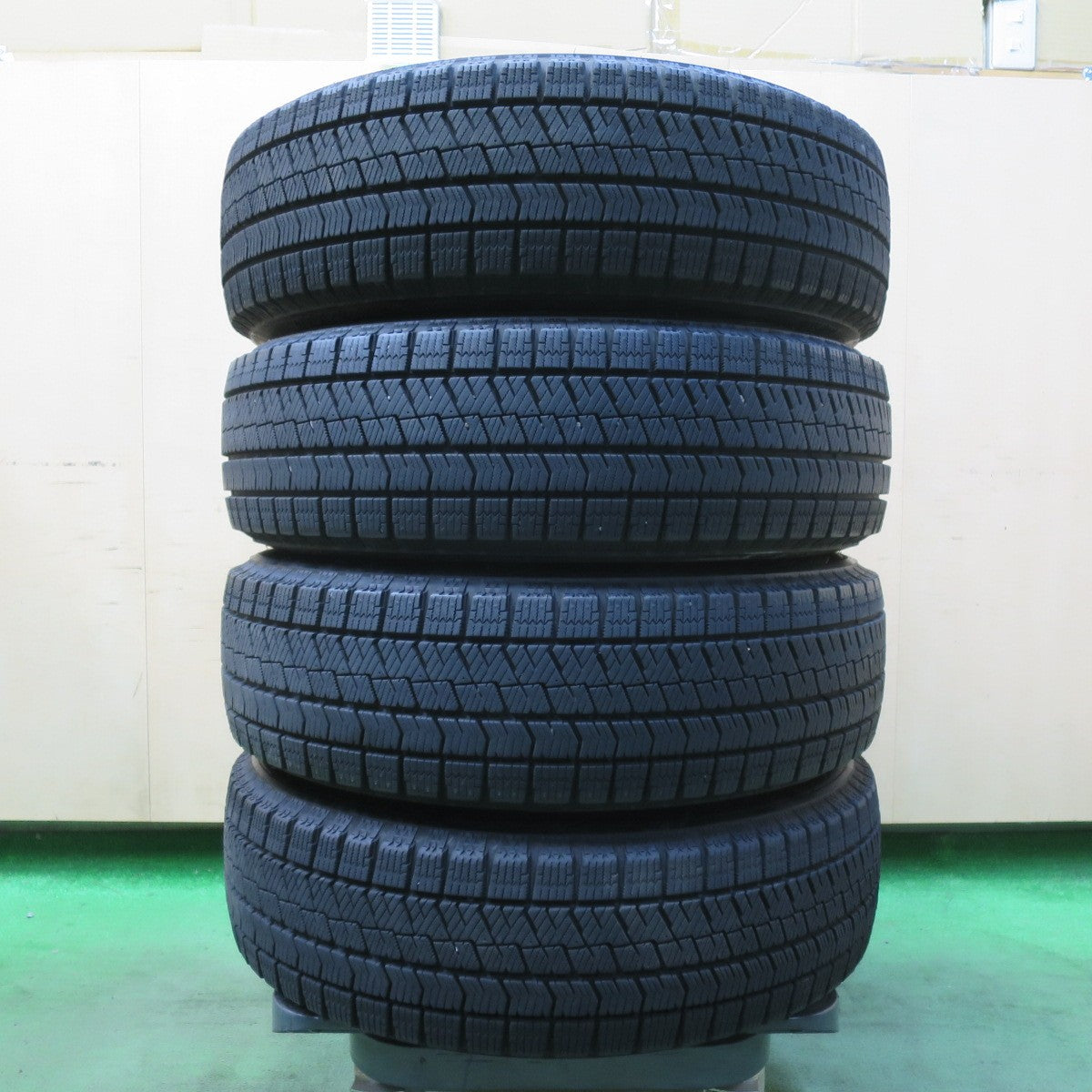 バリ溝!21年!キレイ!9分★スタッドレス 175/65R15 ブリヂストン ブリザック VRX2 TOPY スチール ホイール 15インチ PCD100 114.3/4H マルチ★5103005イス