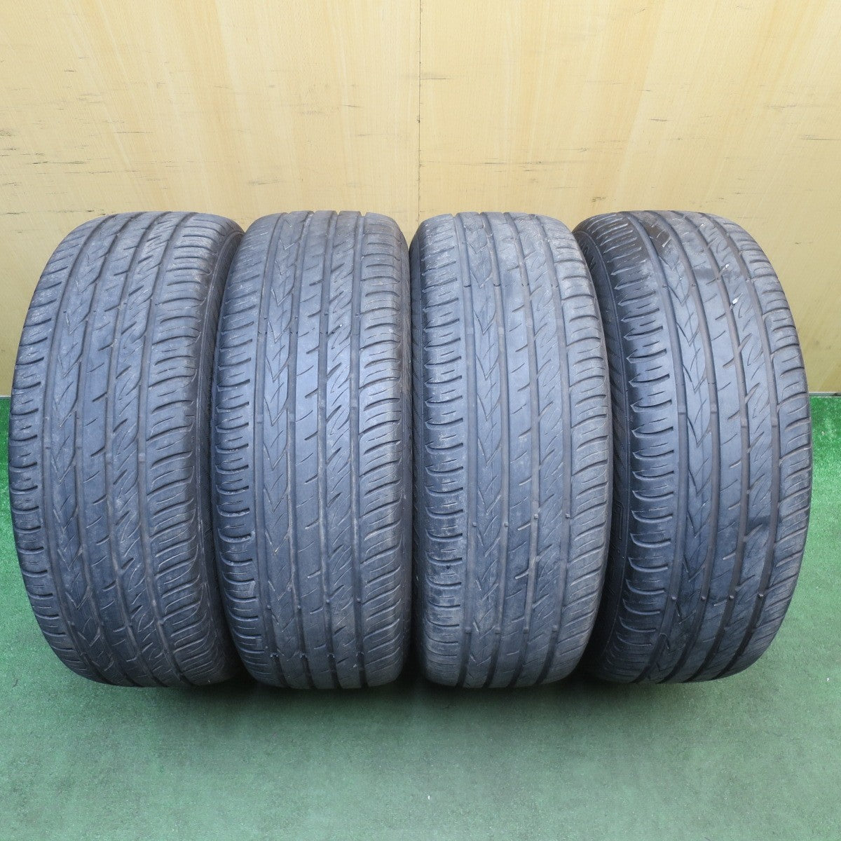 バリ溝!22年!キレイ!9分★フォレスター 等 225/55R18 ギスラベット ULTRA SPEED2 WALD Portofino 21C ヴァルド ポルトフィーノ 18インチ PCD100/5H★6051904NJノ