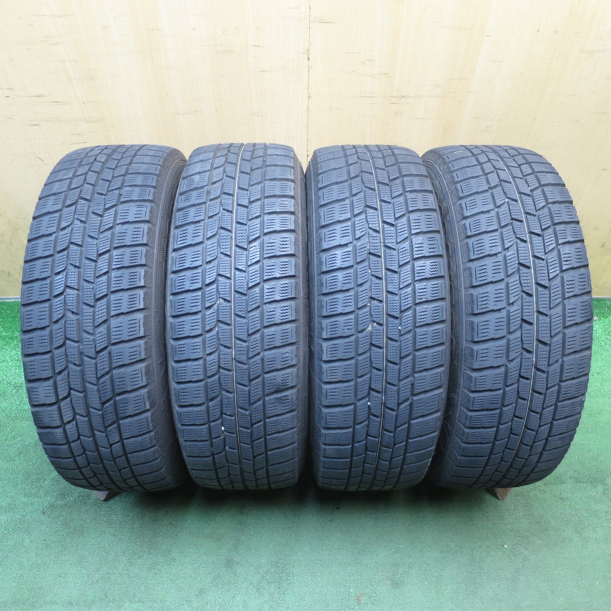 バリ溝!キレイ!9分◎スタッドレス 205/60R16 グッドイヤー アイスナビ6 GMach 社外 アルミ 16インチ PCD114.3/5H◎6101201NJス