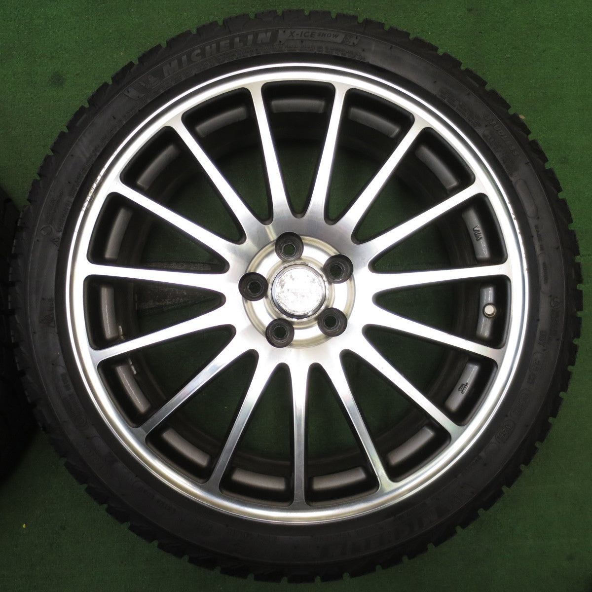 バリ溝!21年!9分★プリウス 86 BRZ 等 225/40R18 スタッドレス ミシュラン X-ICE SNOW ECO FORME エコフォルム 18インチ PCD100/5H★5052705NJス