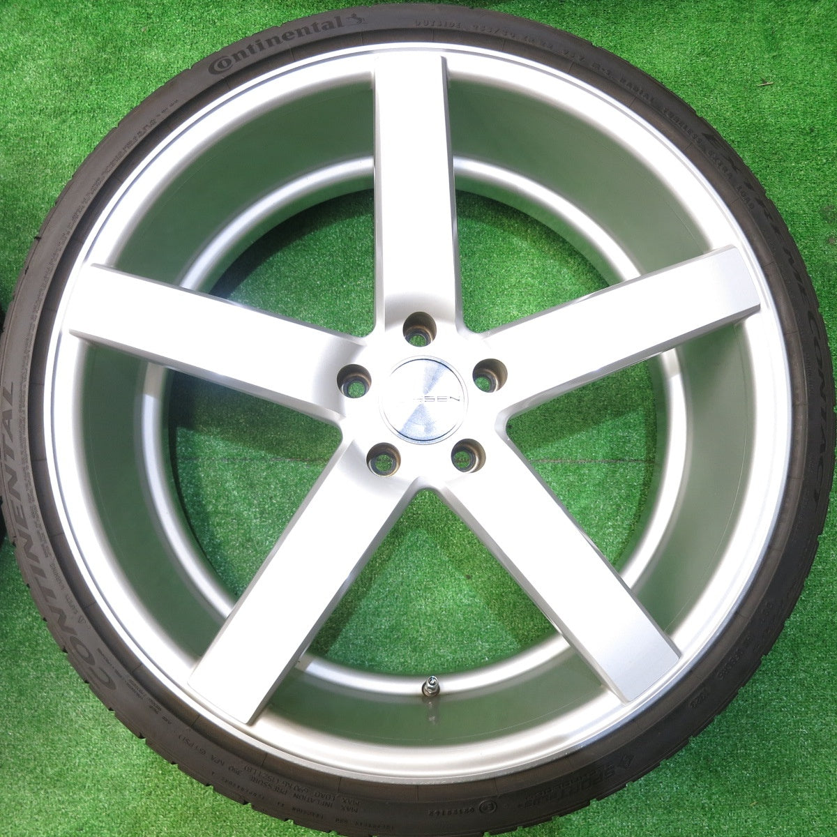 タイヤほぼ未使用!23年!キレイ★BMW 等 VOSSEN CV3 255/30R22 295/25R22 コンチネンタル エクストリーム コンタクト DWS06 プラス ヴォッセン PCD120/5H★5050209HAノ