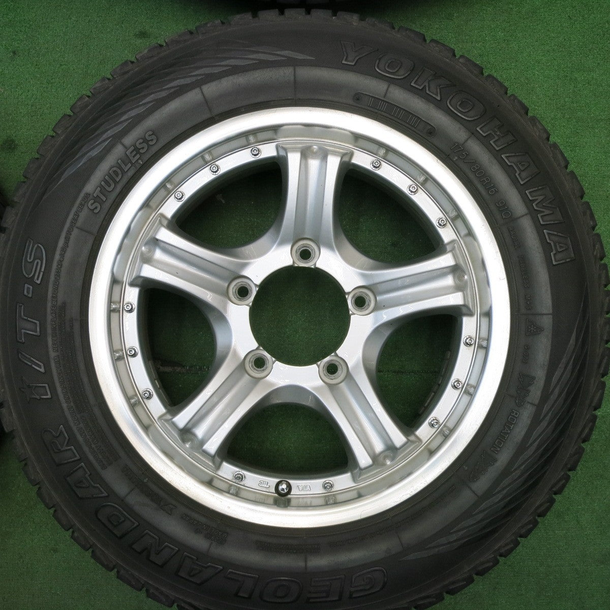 4本価格★スタッドレス 175/80R16 ヨコハマ ジオランダー i/T-S Lehrmeister ROAD SPOKE VR 16インチ レアマイスター PCD139.7/5H★5051302TNス