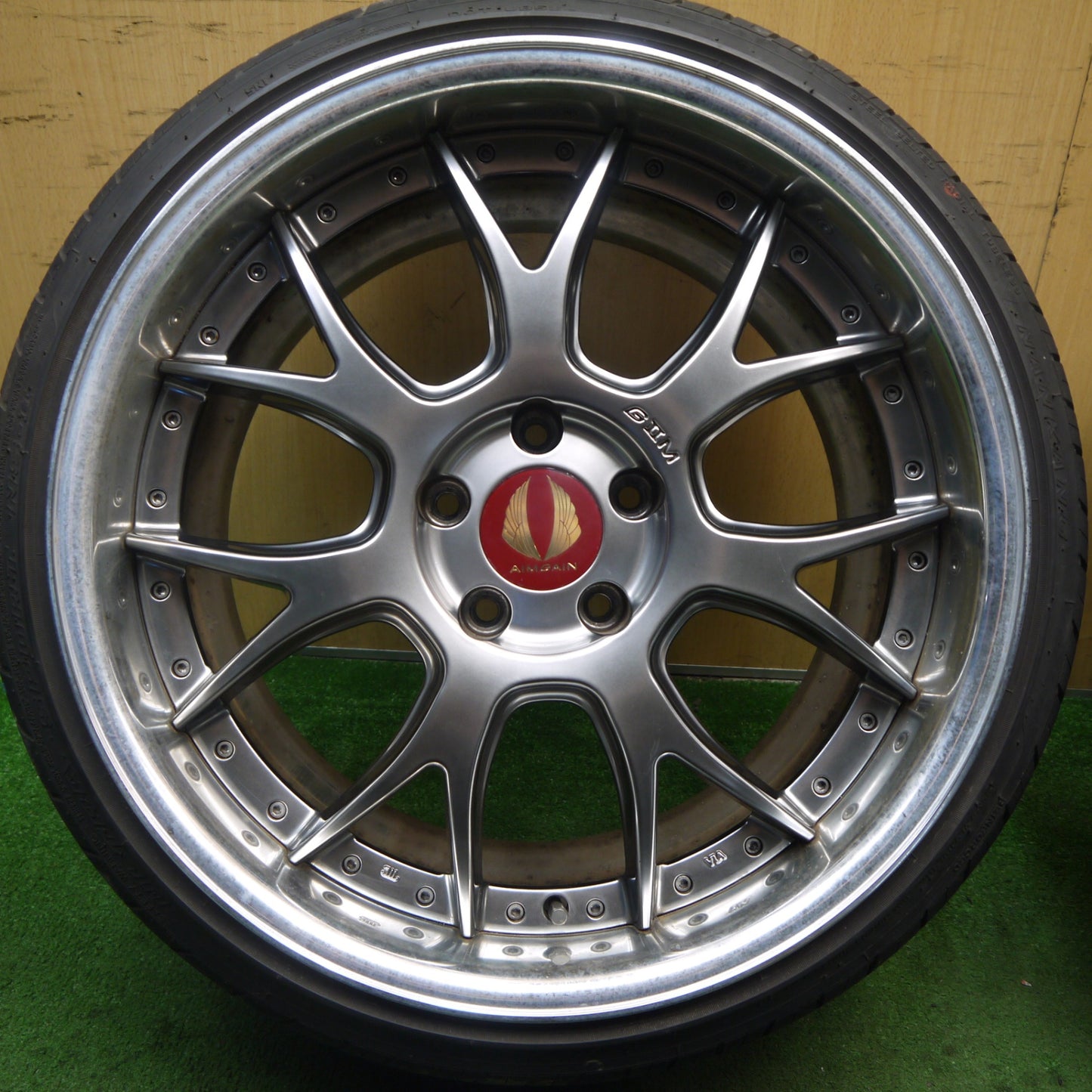 バリ溝!9分★エイムゲイン G2M AMG-G2M 225/35R19 235/35R19 トライアングル SPORTEX TSH11 ナンカン ウルトラスポーツ NS-2 AIMGAIN GⅡM PCD114.3/5H★5082903Hノ