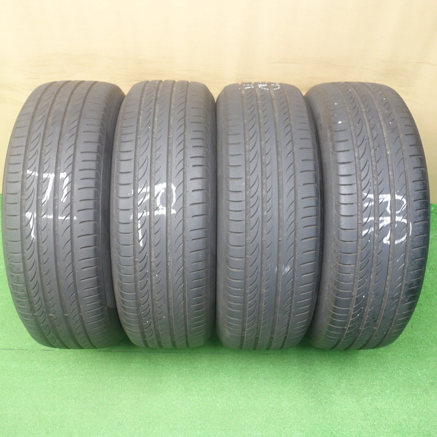 バリ溝!24年!キレイ!9分★Lehrmeister LM-S TRENTINO15 225/55R19 ピレリ POWERGY レアマイスター トレント15 パワジー 19インチ PCD114.3/5H★6041002KTノ