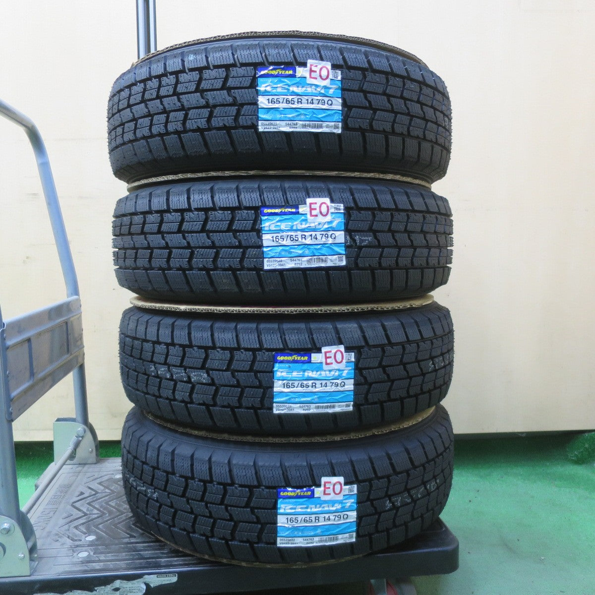 未使用!26年◎LOXARNY SPORT 165/65R14 スタッドレス グッドイヤー アイスナビ7 ロクサーニ スポーツ 14インチ PCD100/4H◎6062004イス