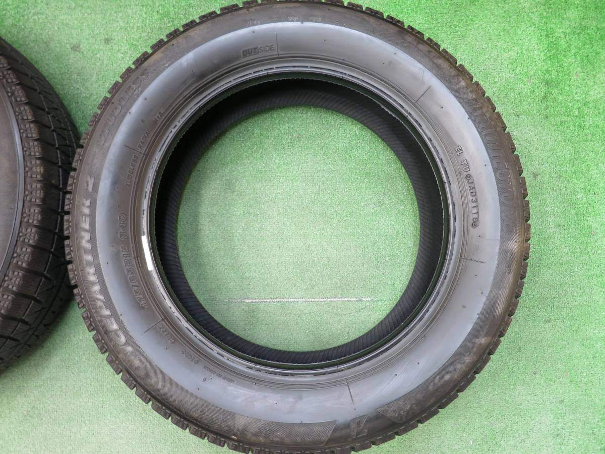 バリ溝!8.5分★スタッドレス 175/65R15 ブリヂストン アイスパートナー2 タイヤ 15インチ アクア カローラ 等★3020109ヒスタ