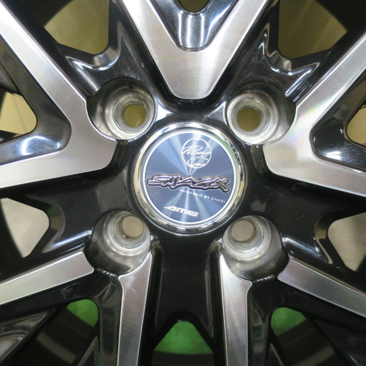 バリ溝!21年!9.5分★スタッドレス 195/65R16 ダンロップ ウインターマックス WM02 SMACK ENKEI AME スマック エンケイ 16インチ PCD100/4H★5052603TTス