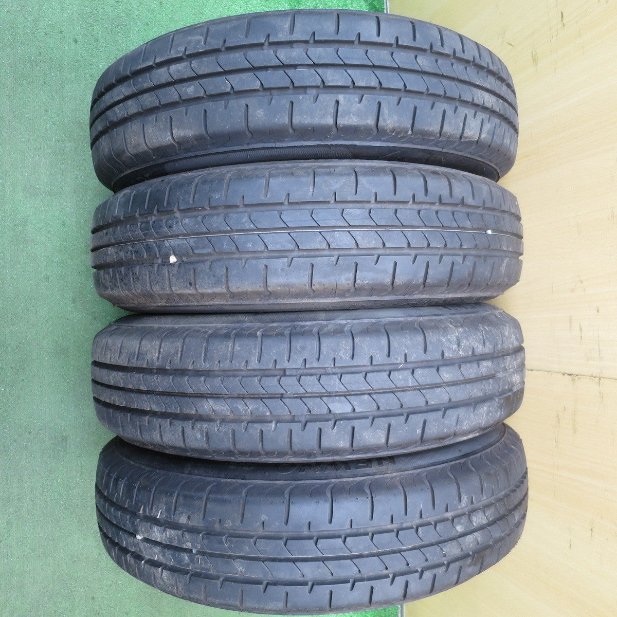 バリ溝!24年!8.5分★ダイハツ ミラ タント ムーヴ 等 純正 スチール 145/80R13 ブリヂストン NEWNO ニューノ 13インチ PCD100/4H★5073101NJノ