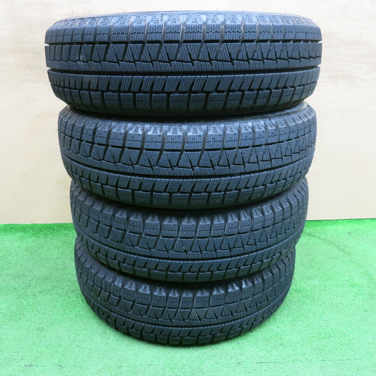 バリ溝!22年!キレイ!ほぼ10分★スタッドレス 155/65R14 ブリヂストン アイスパートナー2 TEAD テッド 14インチ PCD100/4H★6021104NKス