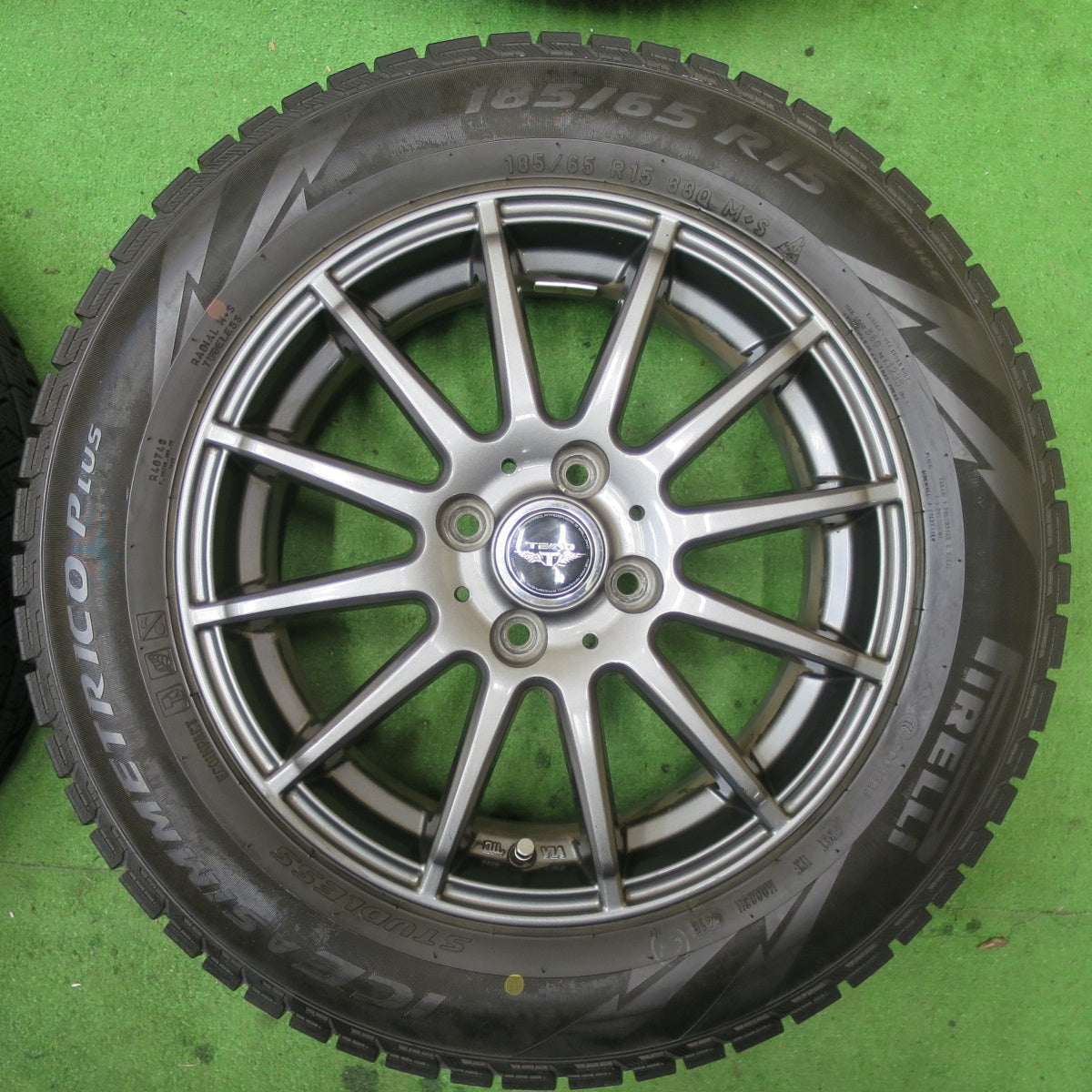 4本価格★スタッドレス 185/65R15 ピレリ アイスアシンメトリコ プラス TEAD テッド 15インチ PCD100/4H★5060404TTス