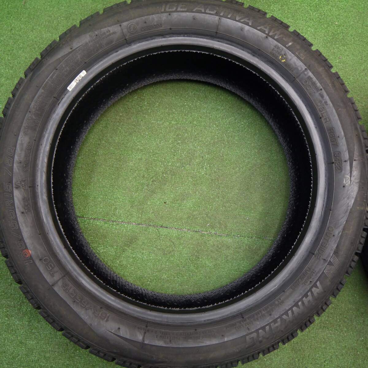 ほぼ未使用!22年★スタッドレス 165/55R15 ナンカン アイスアクティバ AW-1 タイヤ 15インチ 軽サイズ 軽自動車 N-BOX ワゴンR ムーヴ 等★5040103Hスタ