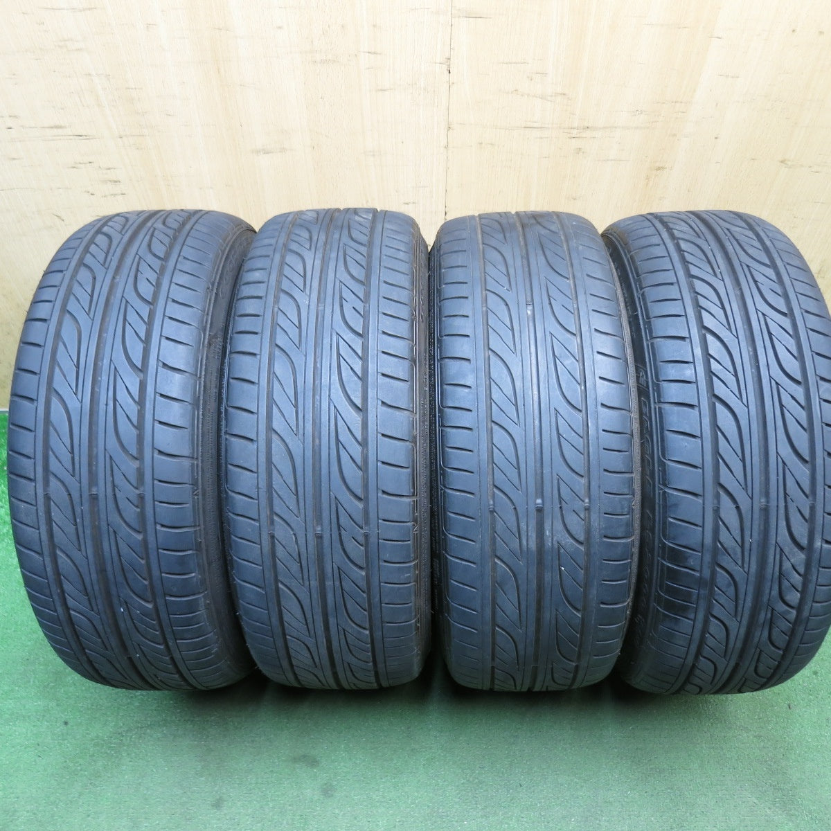 バリ溝!22年!9.5分◎プリウス 等 RAYS VOLK RACING GT-V 215/40R18 グッドイヤー イーグル LS2000 レイズ ボルク レーシング 18インチ PCD100/5H◎6080402AKノ
