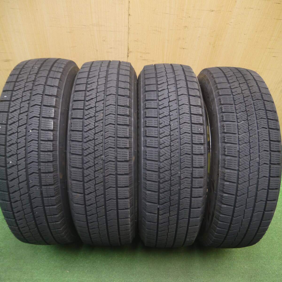 バリ溝!キレイ!9分★スタッドレス 165/65R14 ブリヂストン ブリザック VRX2 weds ウェッズ 14インチ PCD100/4H★5021705Hス