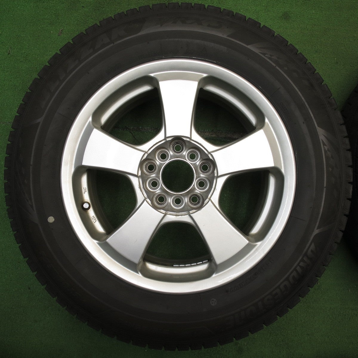 バリ溝!22年!ほぼ10分★スタッドレス 215/65R16 ブリヂストン ブリザック VRX3 社外 アルミ 16インチ PCD 100 114.3/5H マルチ★5053006NJス