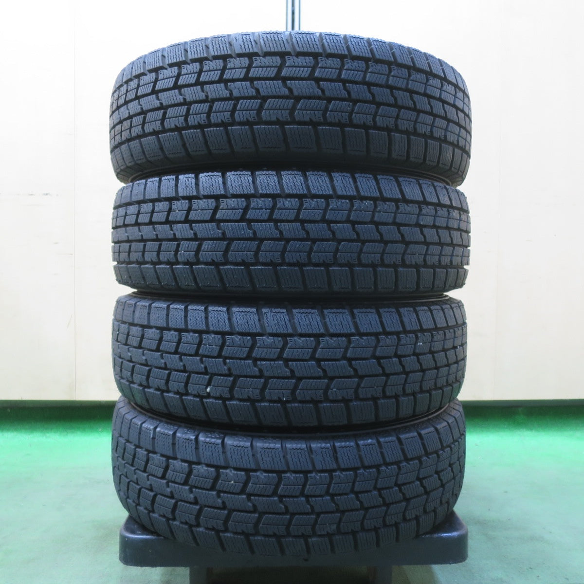 ほぼ未使用!24年★スズキ HE21S アルト ラパン 純正 155/65R13 スタッドレス グッドイヤー アイスナビ7 13インチ PCD100/4H★5111213イス